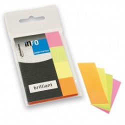INFO NOTES ΣΕΛΙΔΟΔΕΙΚΤΕΣ 4 ΧΡΩΜΑΤΑ BRILLIANT 4X20X50MM 4X40Φ