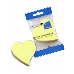 INFO NOTES ΧΑΡΤΑΚΙΑ ΣΧΕΔΙΟ ΚΑΡΔΙΑ 68X68MM 4 ΧΡΩΜΑΤΑ 200Φ