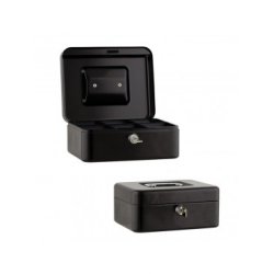 ΚΟΥΤΙ ΤΑΜΕΙΟΥ ΜΕ ΚΛΕΙΔΙ 20 Χ 16 Χ 9CM ΧΡΩΜΑ ΜΑΥΡΟ SAX *CN*
