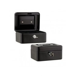 ΚΟΥΤΙ ΤΑΜΕΙΟΥ ΜΕ ΚΛΕΙΔΙ 15,2 Χ 11,5 Χ 8CM ΧΡΩΜΑ ΜΑΥΡΟ SAX *CN*