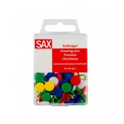 ΠΙΝΕΖΕΣ ΧΡΩΜΑΤΙΣΤΕΣ ΣΕ BLISTER 80 ΤΕΜΑΧΙΩΝ SAX *CN*