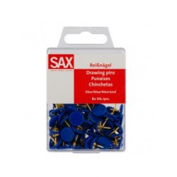 ΠΙΝΕΖΕΣ ΧΡΩΜΑ ΜΠΛΕ ΣΕ BLISTER 80 ΤΕΜΑΧΙΩΝ SAX