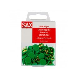 ΠΙΝΕΖΕΣ ΧΡΩΜΑ ΠΡΑΣΙΝΟ ΣΕ BLISTER 80 ΤΕΜΑΧΙΩΝ SAX