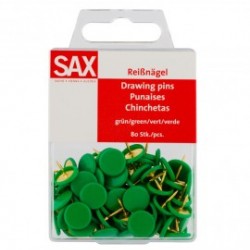 ΠΙΝΕΖΕΣ ΧΡΩΜΑ ΠΡΑΣΙΝΟ ΣΕ BLISTER 80 ΤΕΜΑΧΙΩΝ SAX