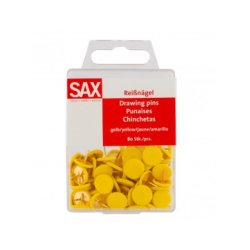 ΠΙΝΕΖΕΣ ΧΡΩΜΑ ΚΙΤΡΙΝΟ ΣΕ BLISTER 80 ΤΕΜΑΧΙΩΝ SAX