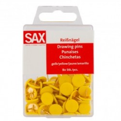 ΠΙΝΕΖΕΣ ΧΡΩΜΑ ΚΙΤΡΙΝΟ ΣΕ BLISTER 80 ΤΕΜΑΧΙΩΝ SAX