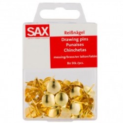 ΠΙΝΕΖΕΣ ΜΕΤΑΛΛΙΚΕΣ ΧΡΩΜΑ ΧΡΥΣΟ ΣΕ BLISTER 80 ΤΕΜΑΧΙΩΝ SAX