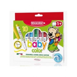 ΜΑΡΚΑΔΟΡΟΙ BABY COLOR 10 ΧΡΩΜΑΤΩΝ FIBRACOLOR