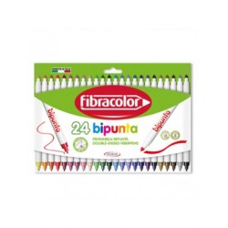 ΜΑΡΚΑΔΟΡΟΙ BIPUNTA 24 ΧΡΩΜΑΤΩΝ FIBRACOLOR