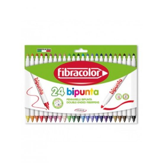 ΜΑΡΚΑΔΟΡΟΙ BIPUNTA 24 ΧΡΩΜΑΤΩΝ FIBRACOLOR