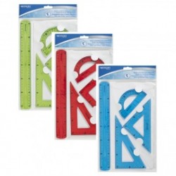 ΣΕΤ 4TMX ΓΕΩΜΕΤΡΙΚΑ ΟΡΓΑΝΑ 30 CM ΕΥΚΑΜΠΤΑ ΣΕ ΘΗΚΗ ΚΟΚΚΙΝΑ WESTCOTT