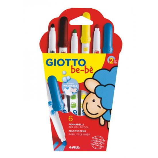 ΜΑΡΚΑΔΟΡΟΙ GIOTTO BE-BE 6 TEM ASS ΣΕ BLISTER(ΠΚ460500)