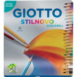 ΞΥΛΟΜΠΟΓΙΕΣ STILNOVO ACQUARELL ΣΕ ΜΕΤΑΛΙΚΗ ΘΗΚΗ 24ΤΕΜ