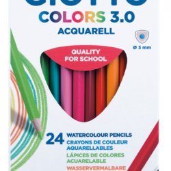 ΞΥΛΟΜΠΟΓΙΕΣ ΑΚΟΥΑΡΕΛΑΣ GIOTTO COLORS 3.0 AQUARELL ΣΕ ΚΟΥΤΙ 24ΤΕΜ