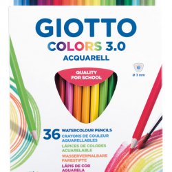 ΞΥΛΟΜΠΟΓΙΕΣ ΑΚΟΥΑΡΕΛΑΣ GIOTTO COLORS 3.0 AQUARELL ΣΕ ΚΟΥΤΙ 36ΤΕΜ