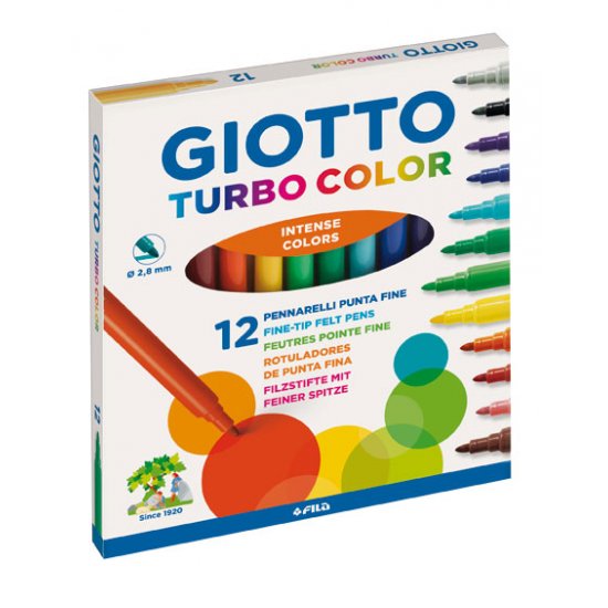 ΜΑΡΚΑΔΟPΟΙ 12ΤΕΜ ASS. TURBO COLOR GIOTTO