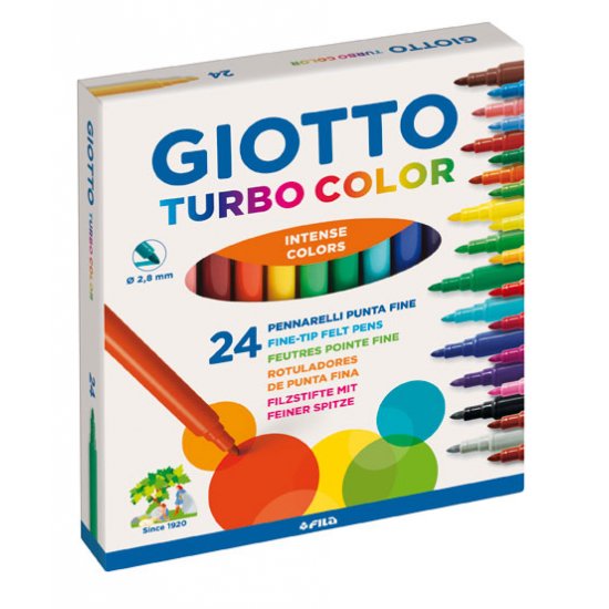 ΜΑΡΚΑΔΟΡΟΙ 24ΤΕΜ ASS. TURBO COLOR GIOTTO