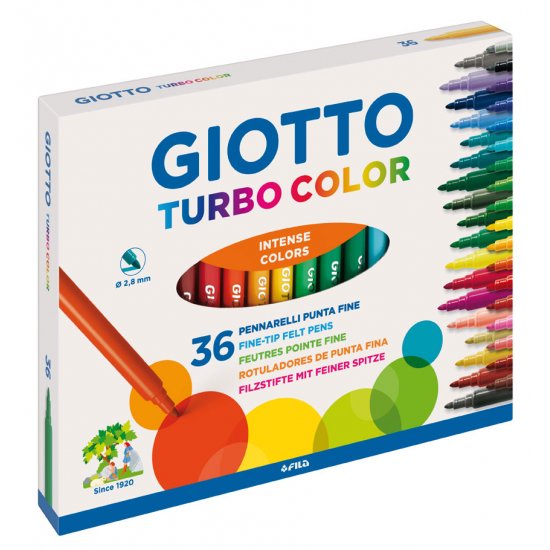 ΜΑΡΚΑΔΟΡΟΙ 36ΤΕΜ ASS. TURBO COLOR GIOTTO