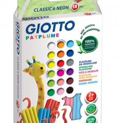 ΠΛΑΣΤΕΛΙΝΗ GIOTTO 20X16gr 20ΧΡΩΜΑΤΑ ASSORTED  ΣΕ BLISTER