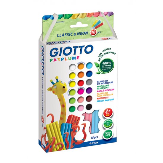 ΠΛΑΣΤΕΛΙΝΗ GIOTTO 20X16gr 20ΧΡΩΜΑΤΑ ASSORTED  ΣΕ BLISTER